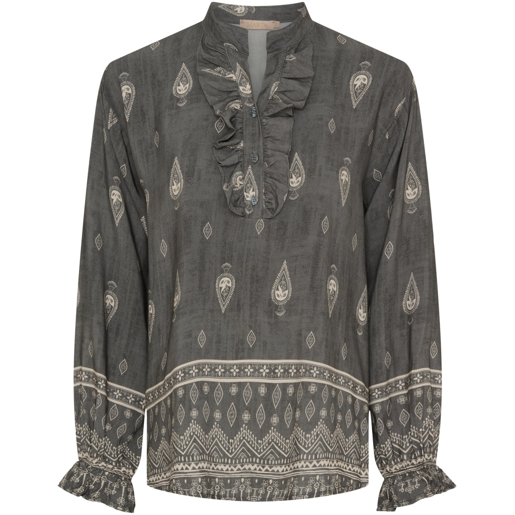 Dame Skjorte Mdcaya 5891   Grey1943tps fra Marta Du Chateau