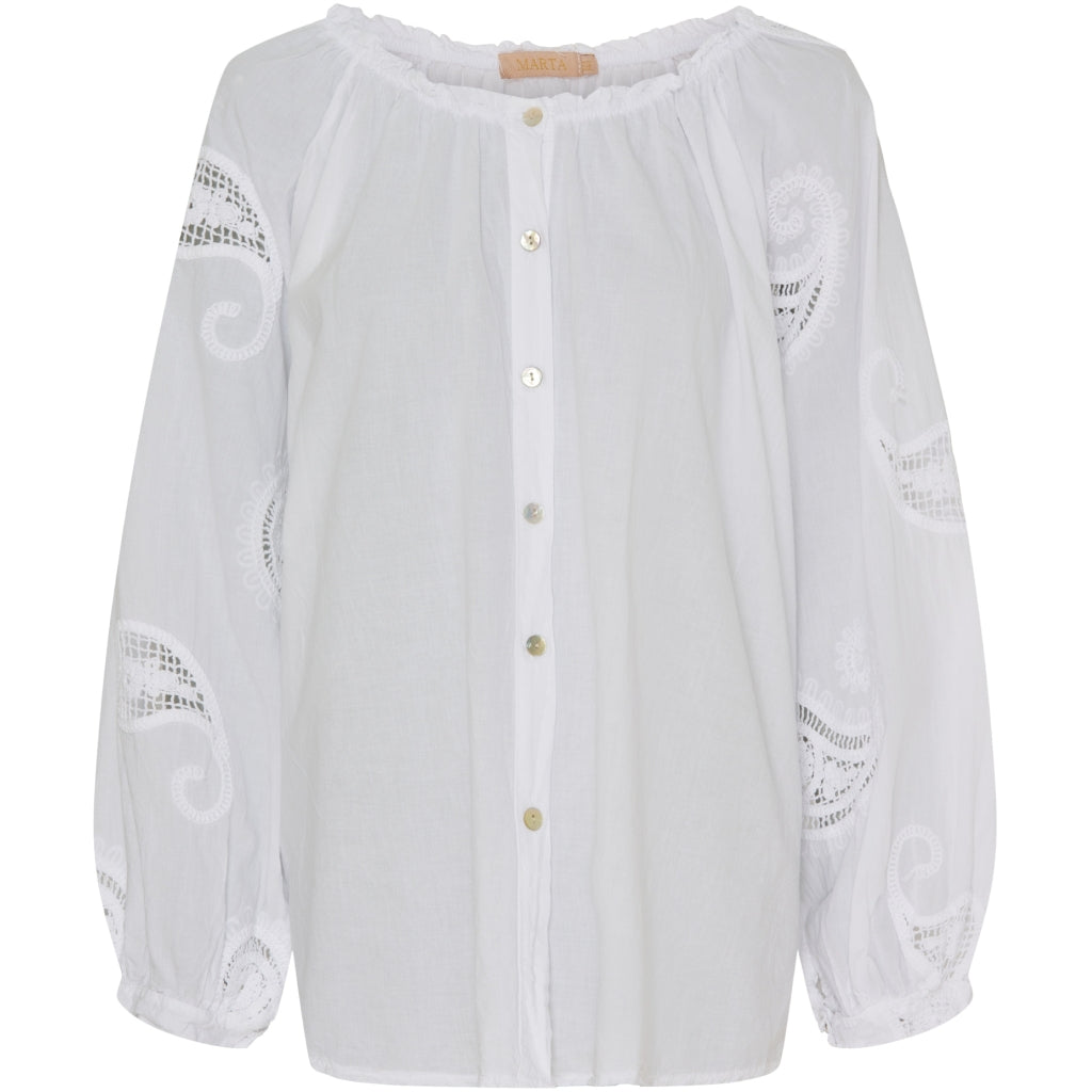 Dame Skjorte Mdcpatty White fra Marta Du Chateau