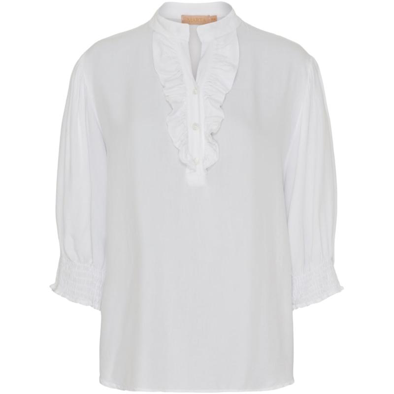 Dame Skjorte Mdcunnur 6317 Solid White fra Marta Du Chateau