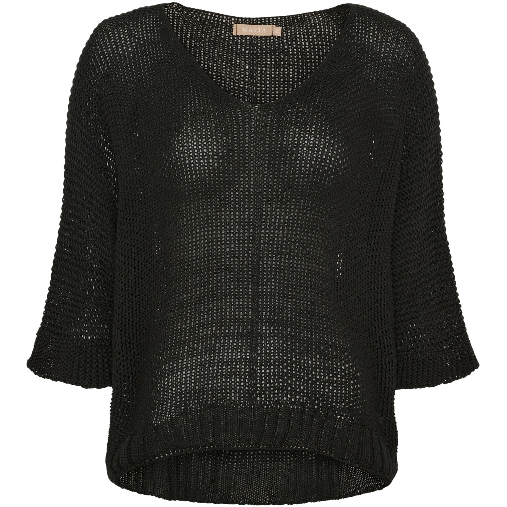 Dame Strik 7010   Black fra Marta Du Chateau