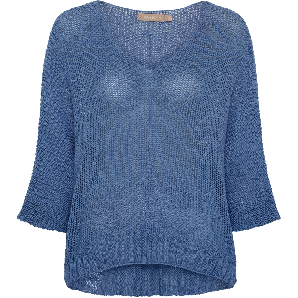 Dame Strik 7010   Jeans fra Marta Du Chateau