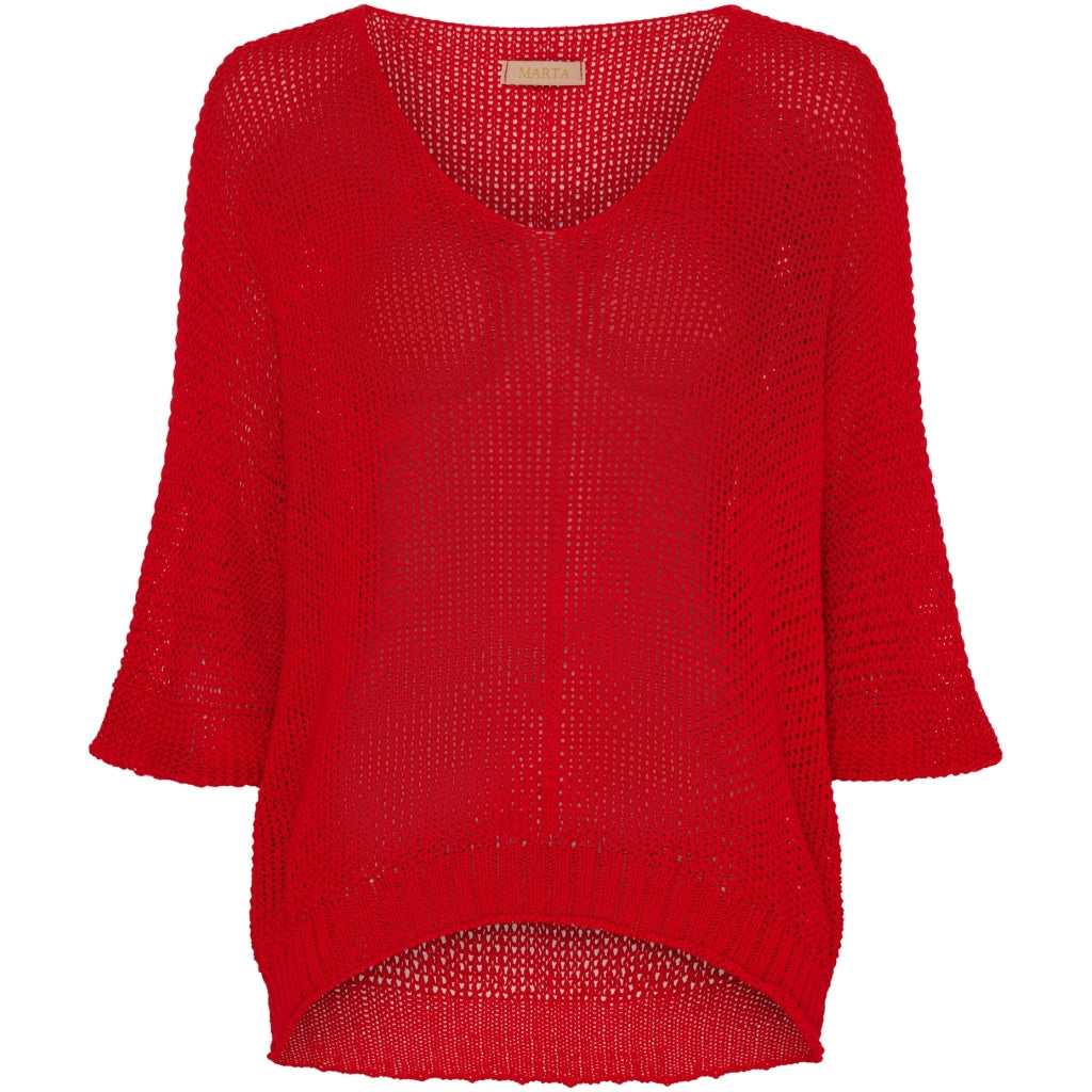 Dame Strik 7010 Rosso116 fra Marta Du Chateau