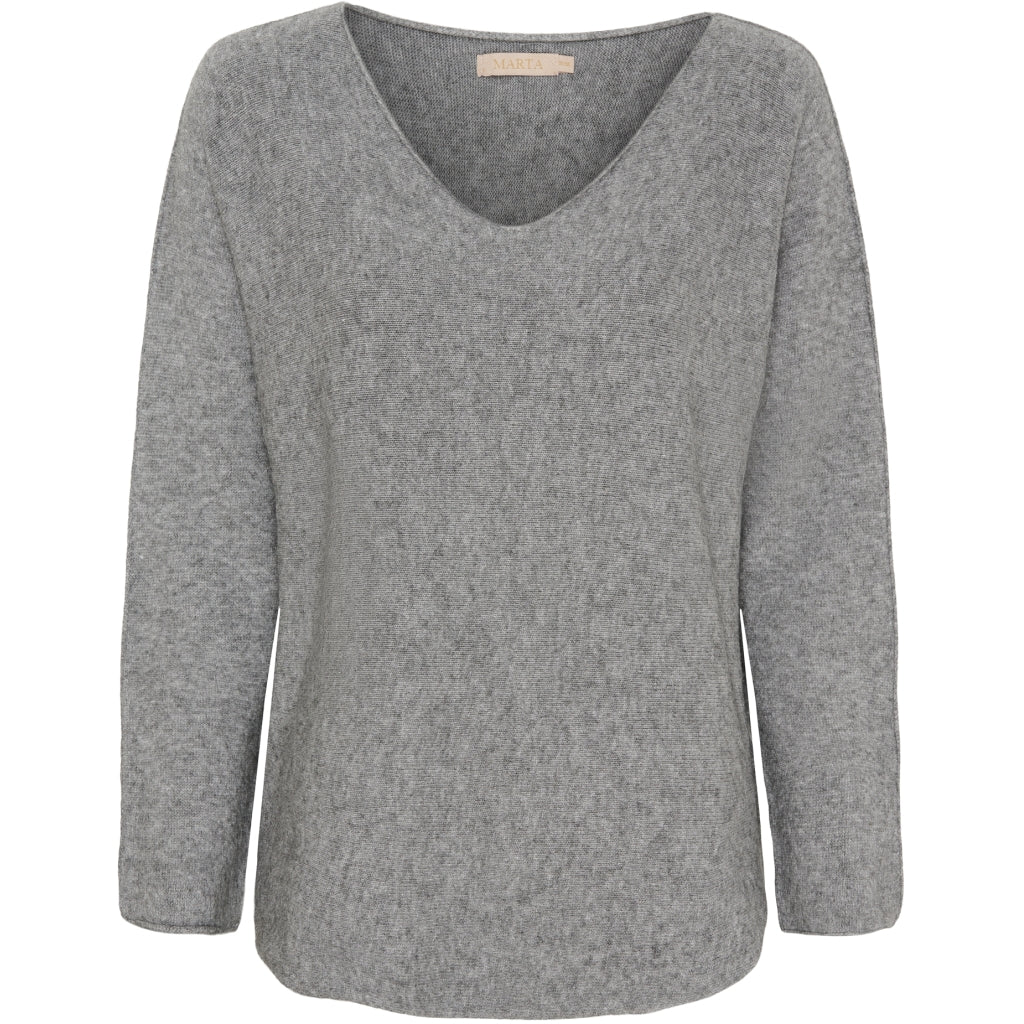 Dame Strik Mdccelina 5002   Awmediumgrey2002 fra Marta Du Chateau