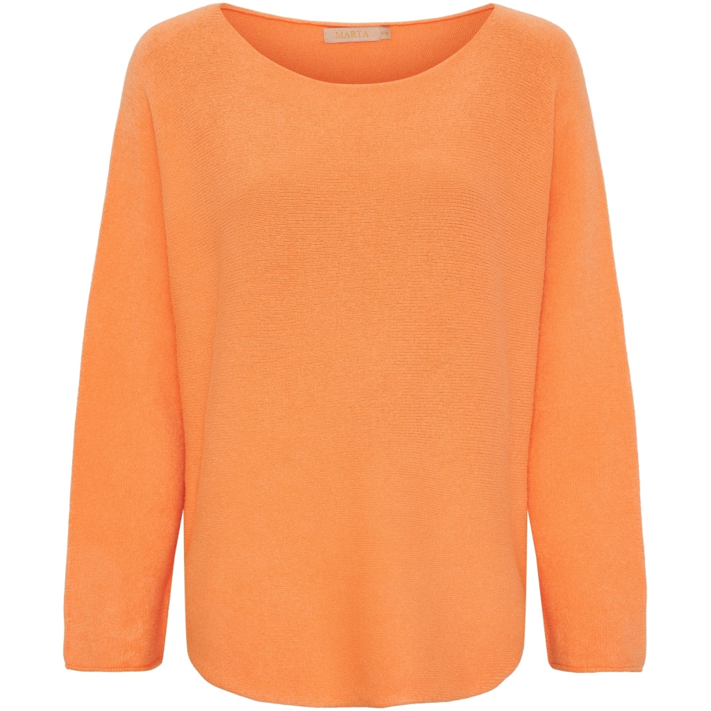 Dame Strik Mdcdagmar 5001   Orange Fluo fra Marta Du Chateau