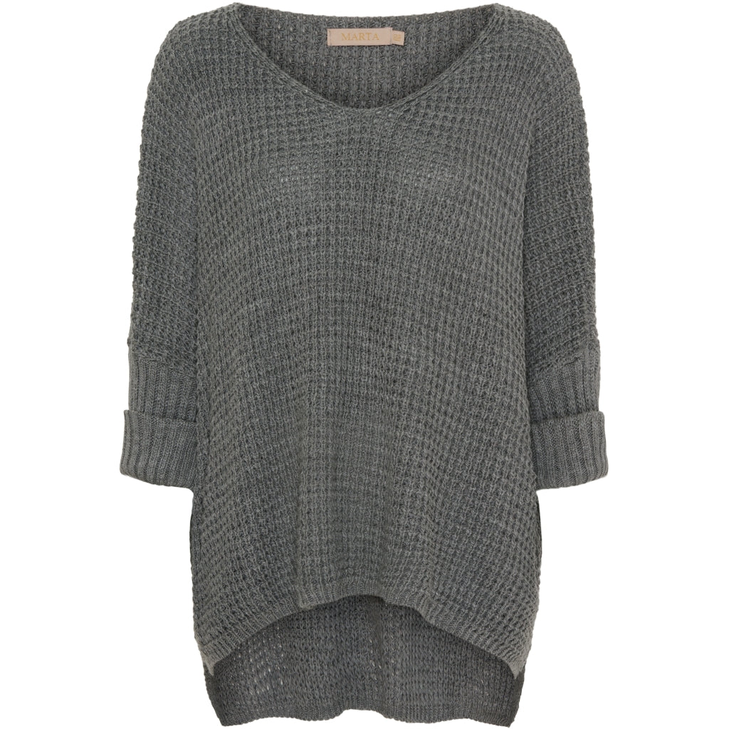 Dame Strik Mdcmille 18236   Darkgrey fra Marta Du Chateau