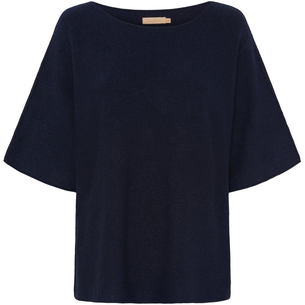 Dame Strik Mdcsia 5003   Aw Navy fra Marta Du Chateau