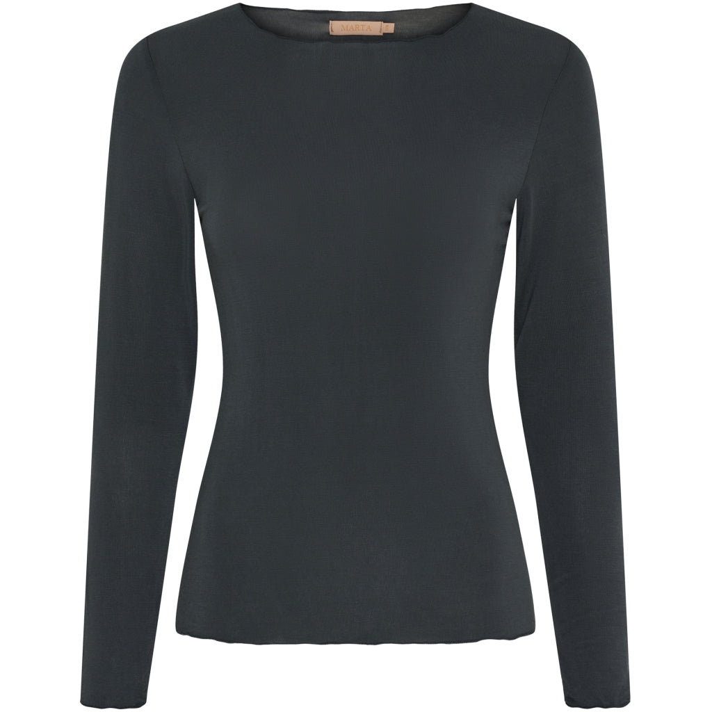 Dame T Shirt Mdcleonora 5894 Dark Grey fra Marta Du Chateau