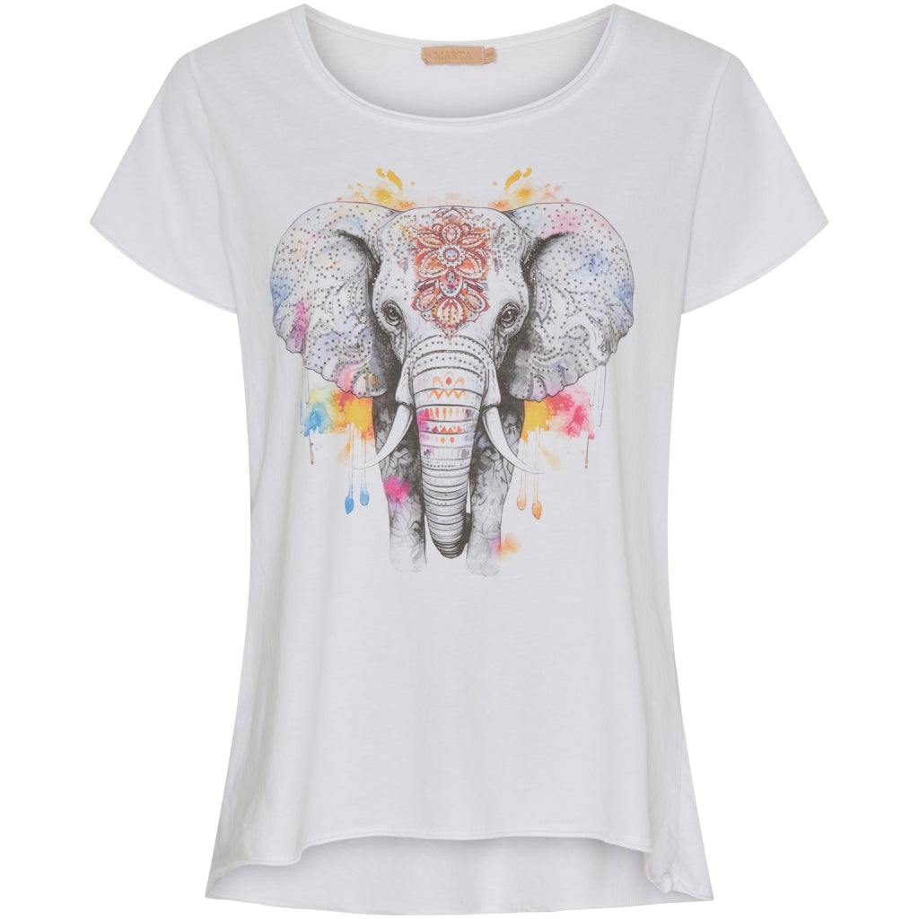 Dame T Shirt Mdcmarie 1535 Original Elephant fra Marta Du Chateau