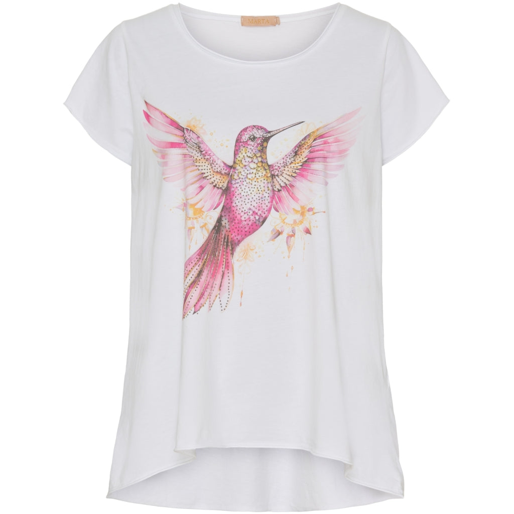 Dame T Shirt Mdcmarie 1535   Pinkbird fra Marta Du Chateau