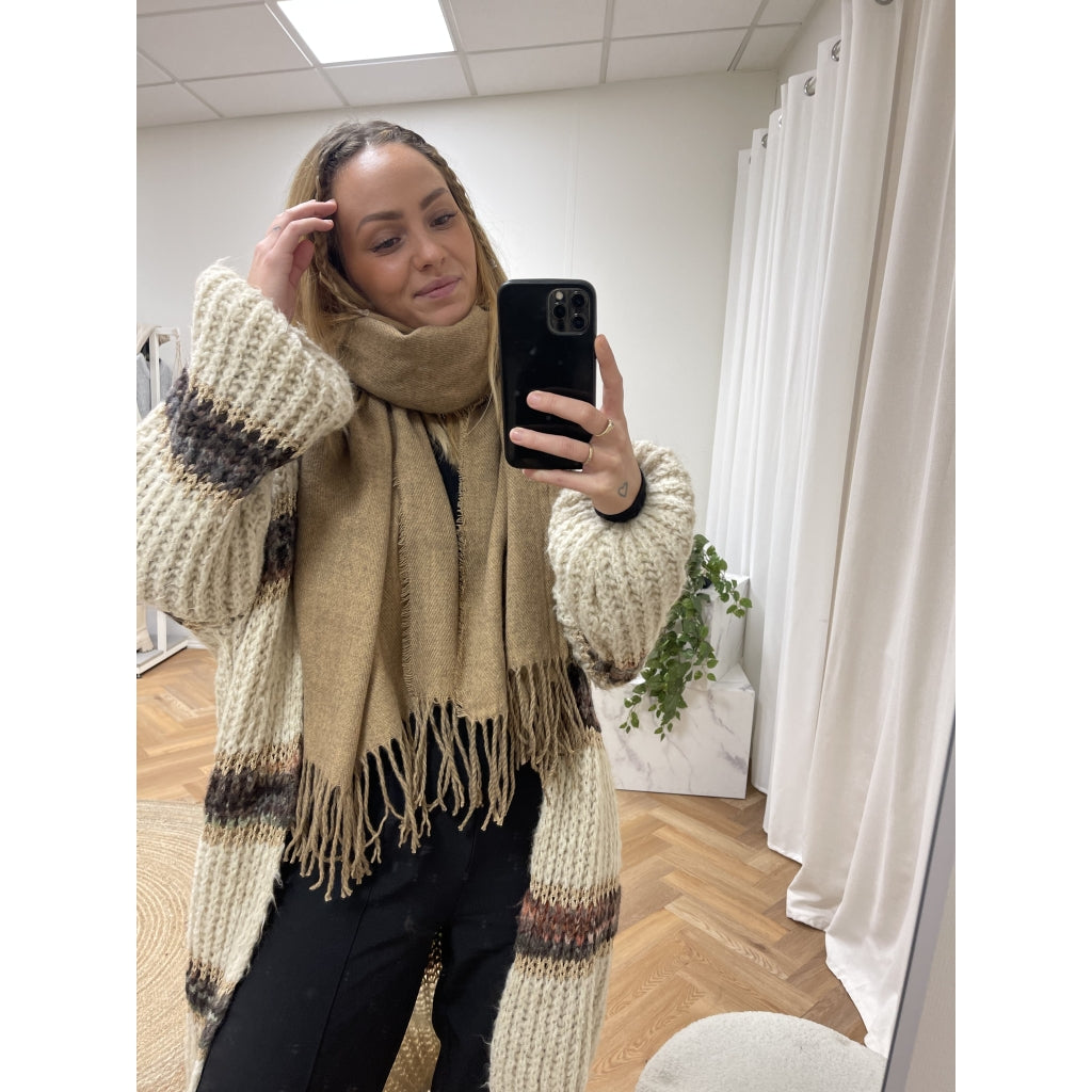Dame Tørklæde 171419   Beige fra Marta Du Chateau