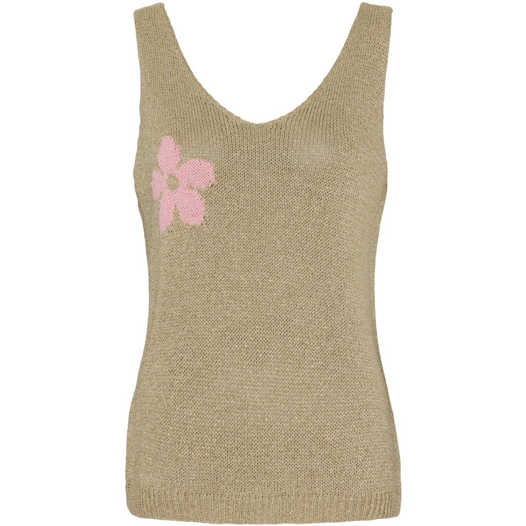 Dame Top Mdcbertina   Gold Pink fra Marta Du Chateau
