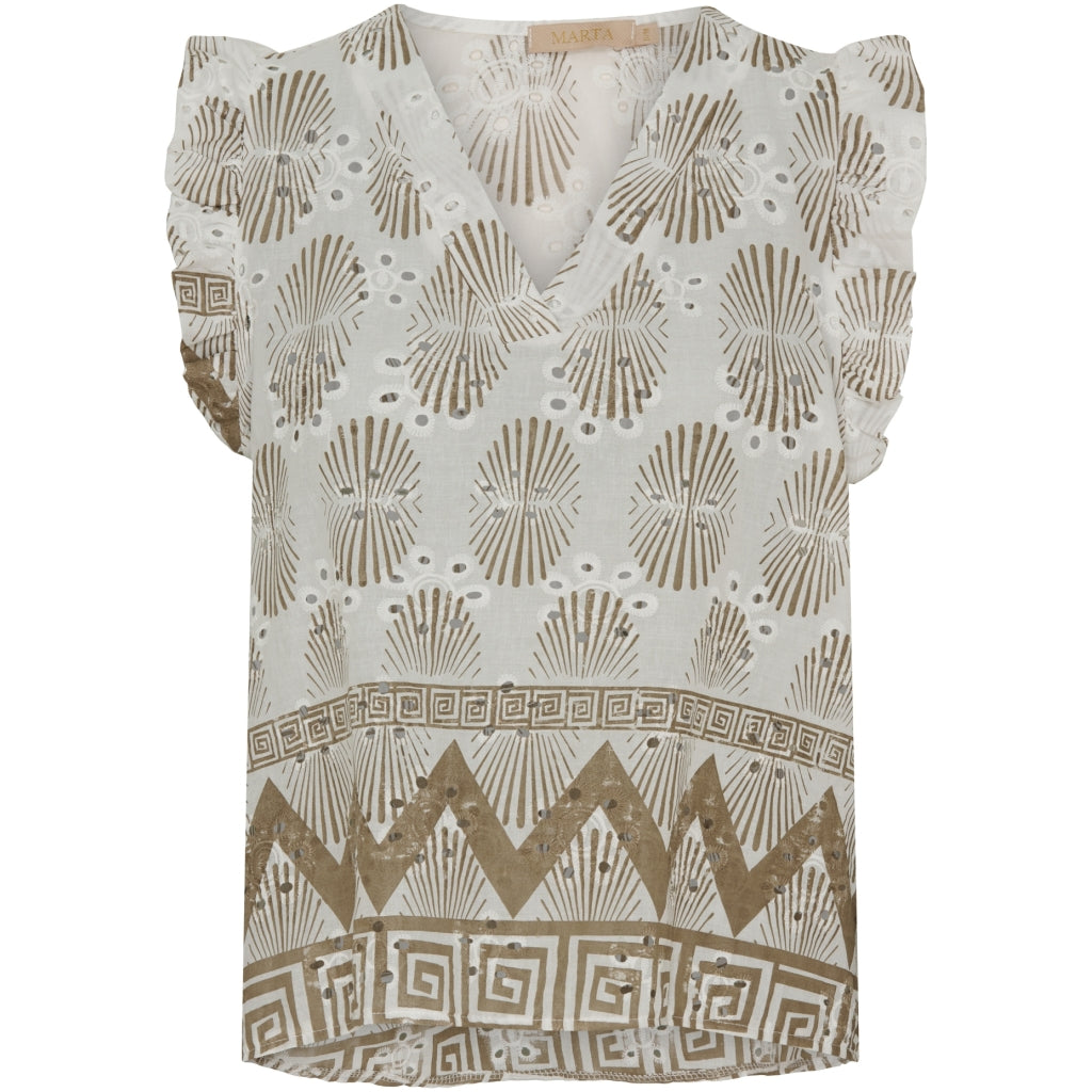 Dame Top Mdcjuliane   White Camello fra Marta Du Chateau