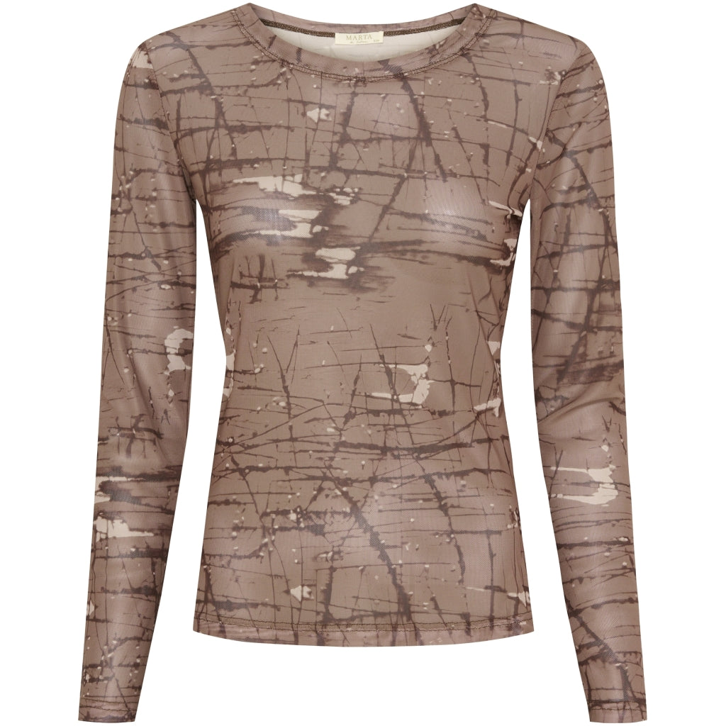 Dame Top Mdcnina 120 Print18 fra Marta Du Chateau