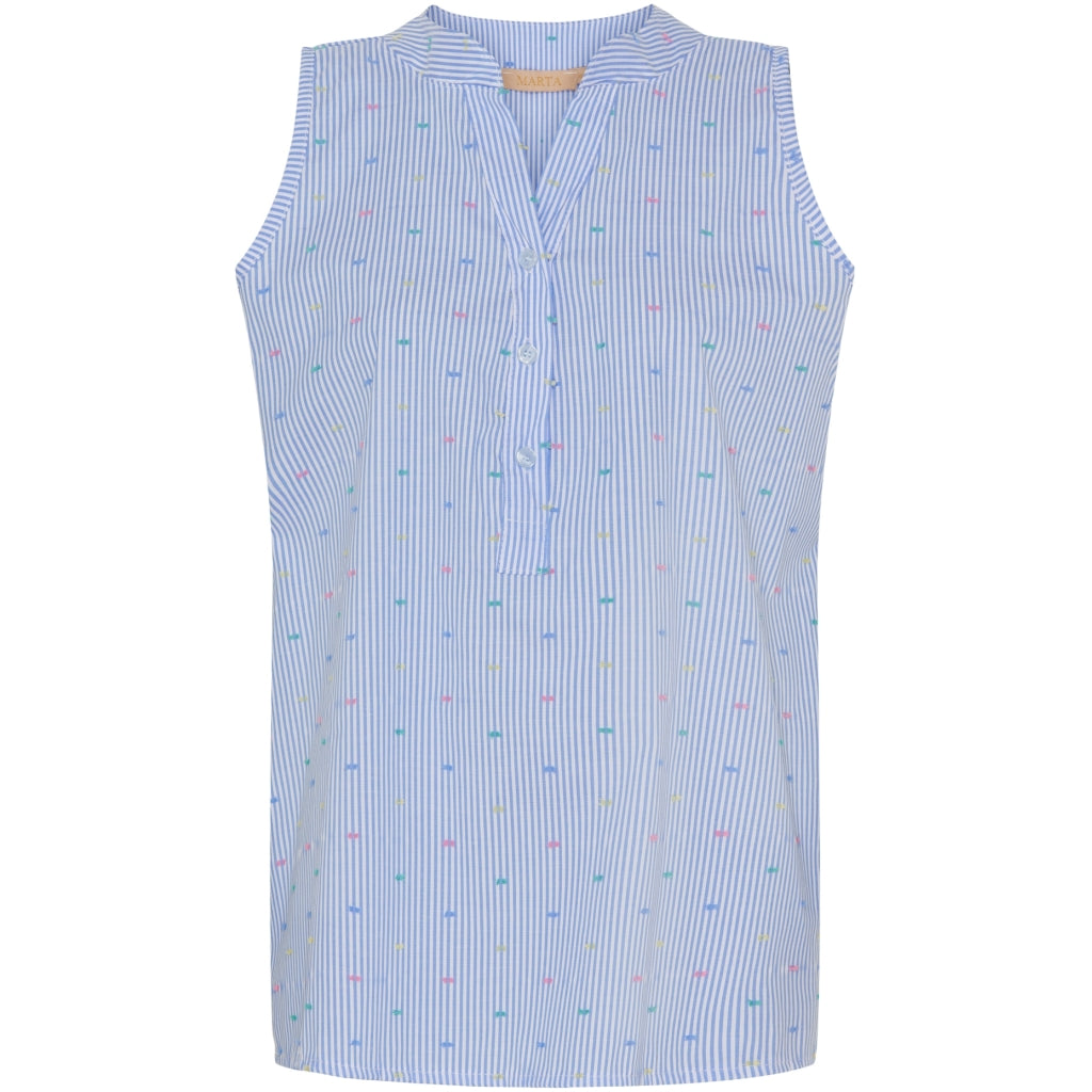Dame Top Mdcsolvej Skyblueprint2 fra Marta Du Chateau