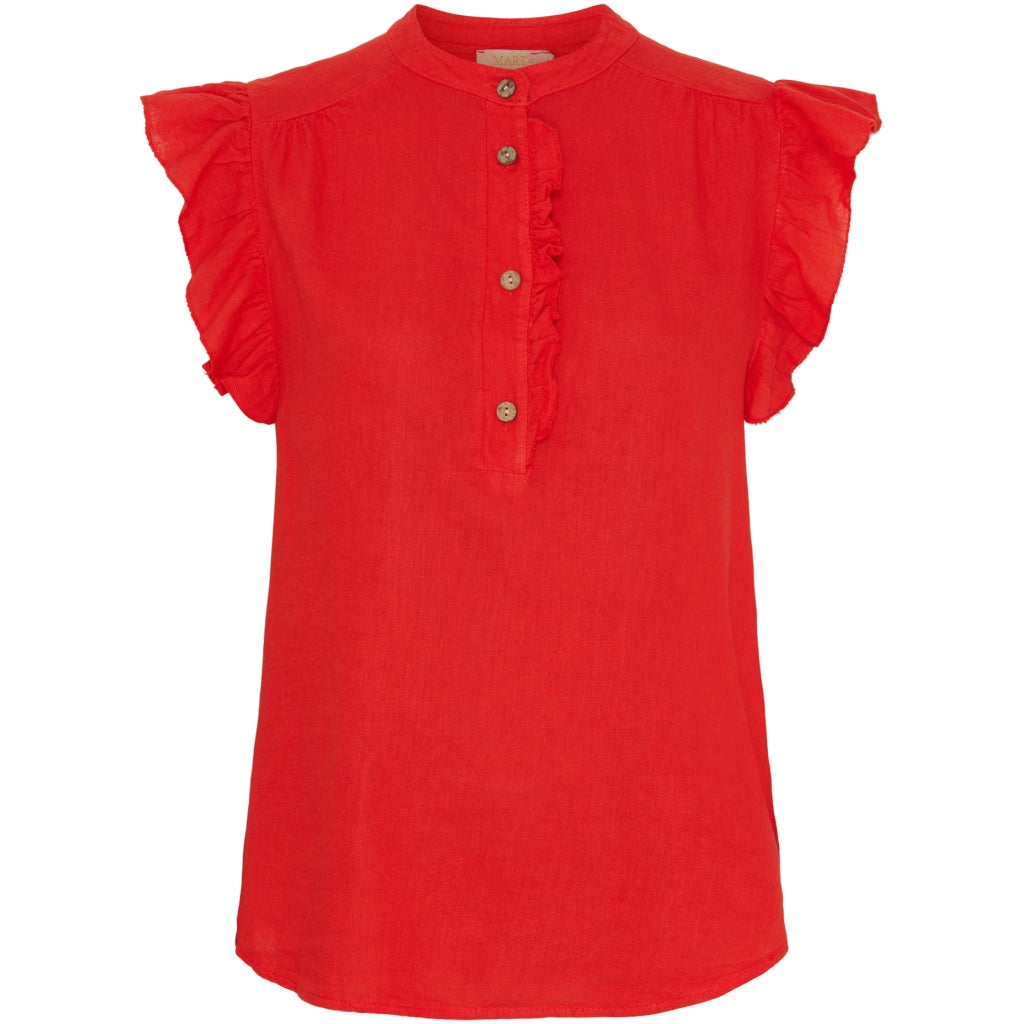 Dame Top Mdclise   Red fra Marta Du Chateau