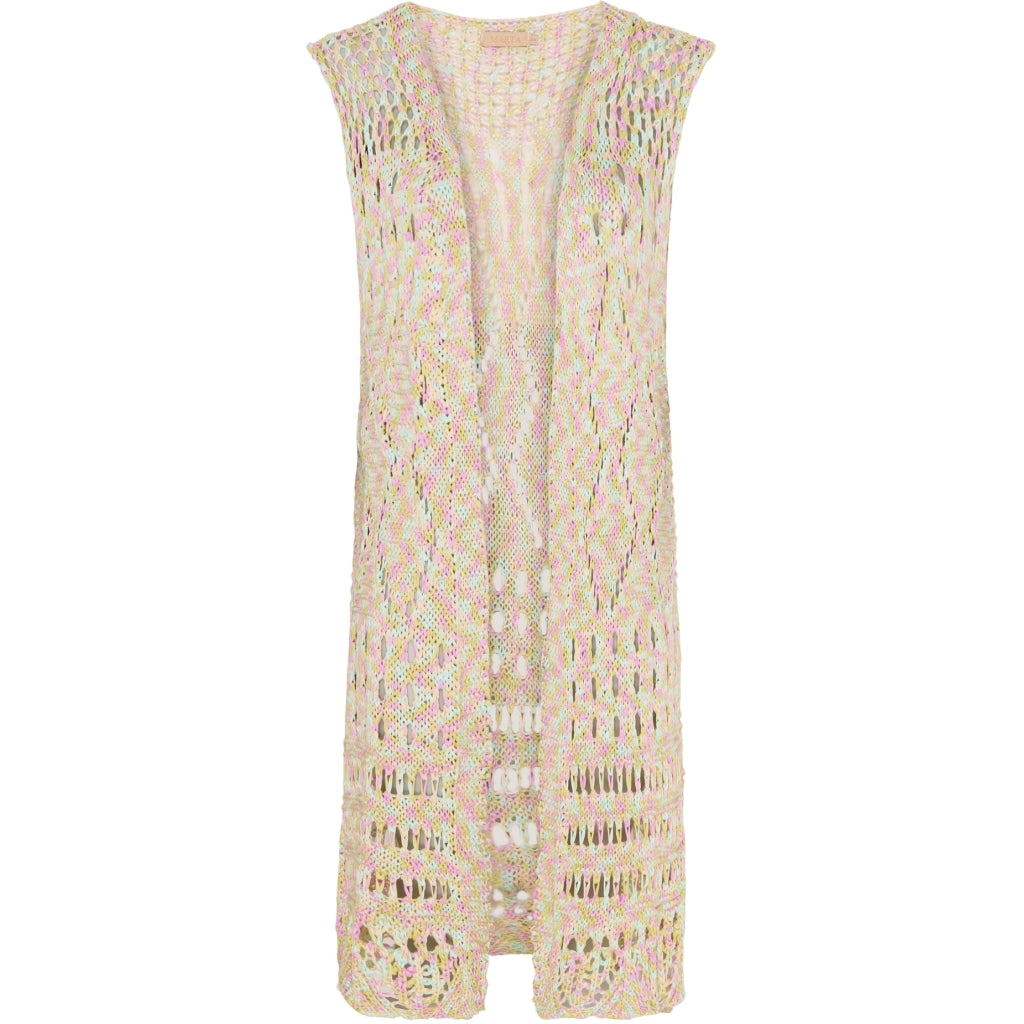Dame Vest 477   Multi Rose fra Marta Du Chateau