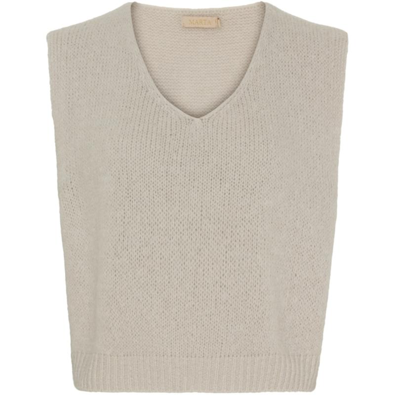 Dame Vest Mdcmarlene 5114   Beige3229 fra Marta Du Chateau