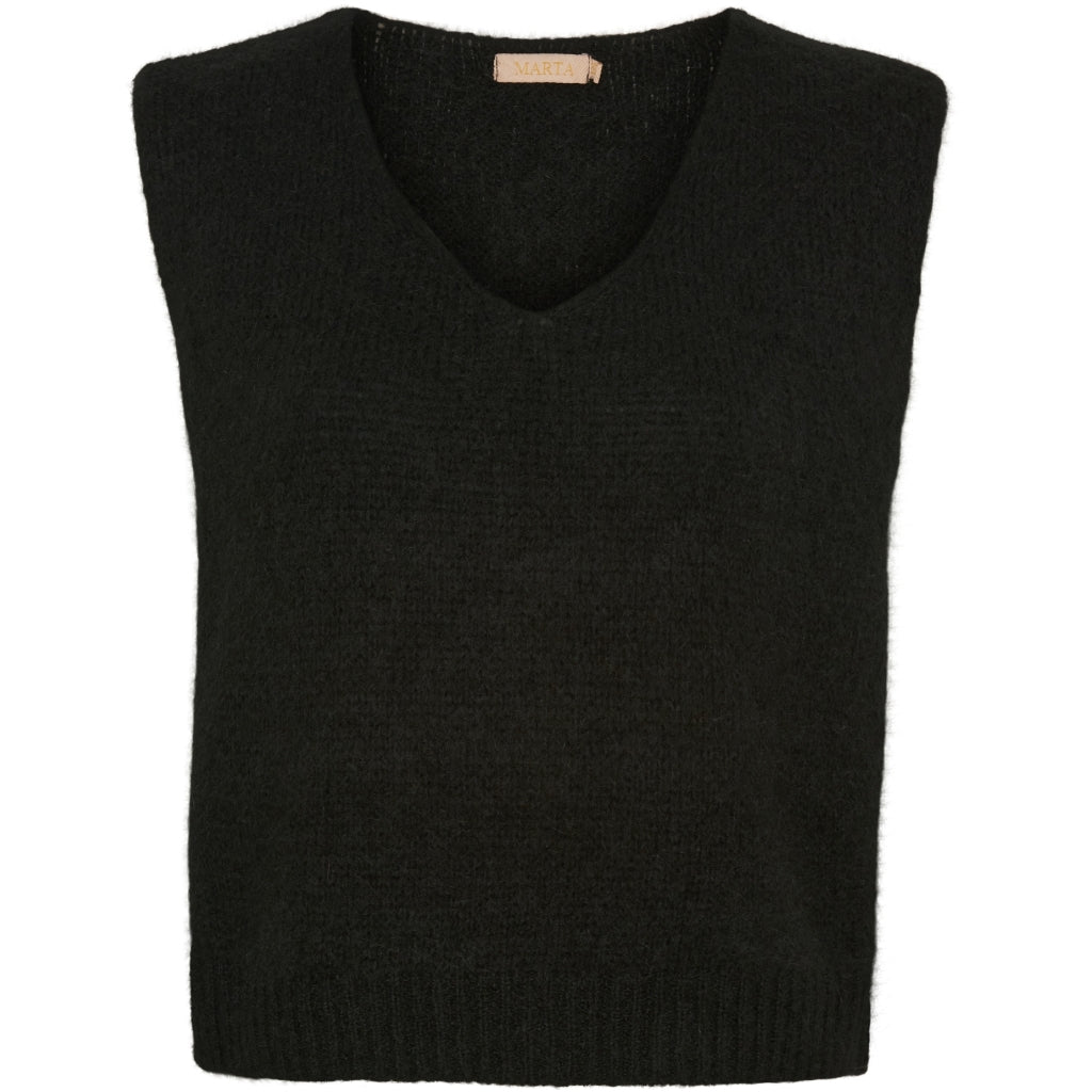 Dame Vest Mdcmarlene 5114   Black fra Marta Du Chateau