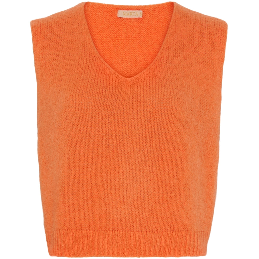 Dame Vest Mdcmarlene 5114   Orange4027 fra Marta Du Chateau