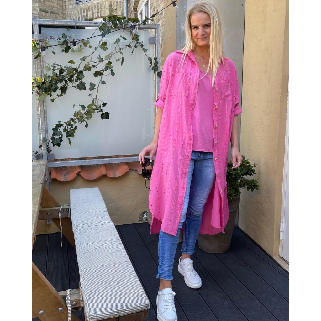 Skjortekjole 9259   Fuxia fra Marta Du Chateau