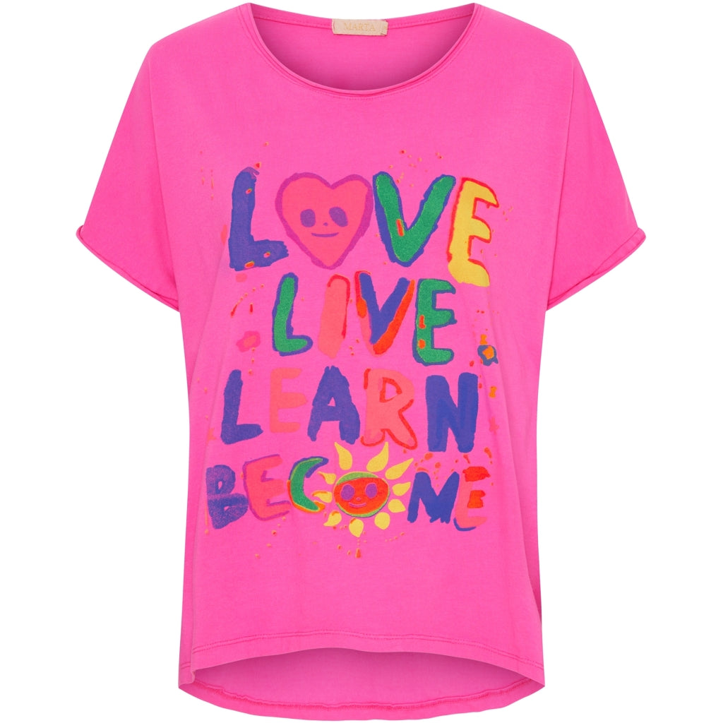 T Shirt 80725b   Fuxia fra Marta Du Chateau