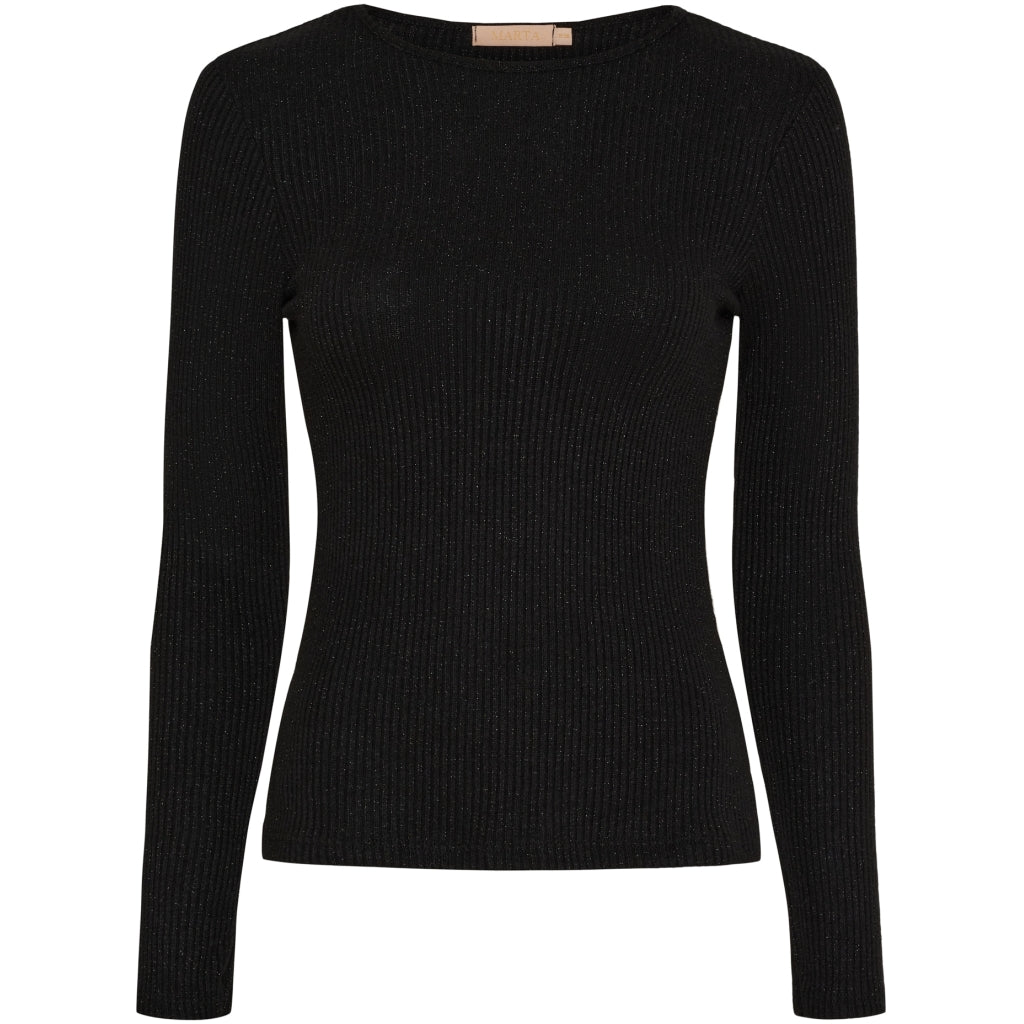 Dame Langærmet T Shirt Mdccelia 38915 Black1 fra Marta Du Chateau