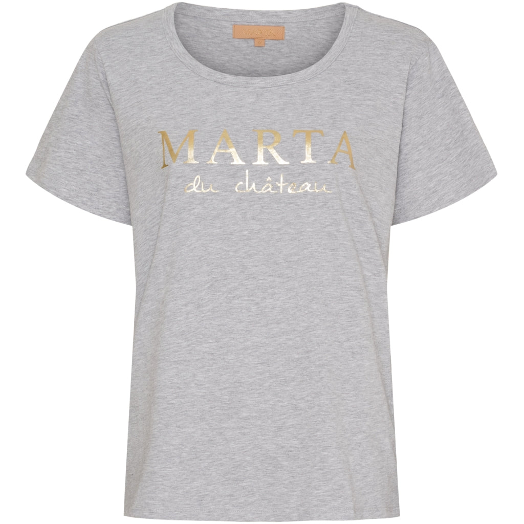 Dame T Shirt Mt002 Grey Melange fra Marta Du Chateau