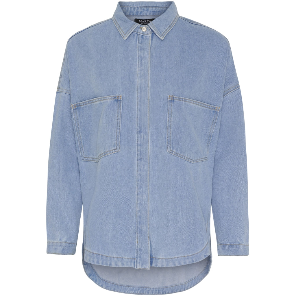 Dame Denim Skjorte Mdc 203 8218 Blue Denim fra Marta Du Chateau