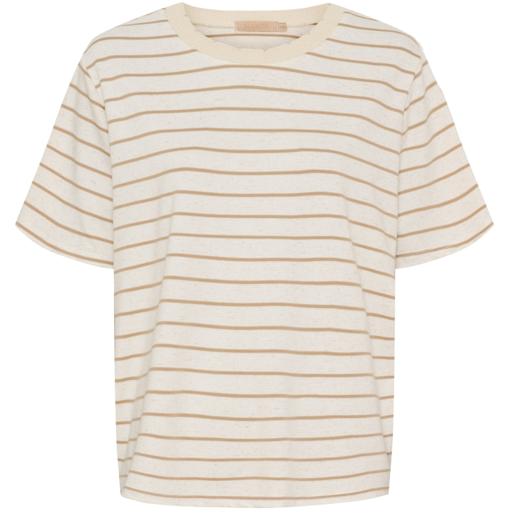 Dame T Shirt Mdcperrine 258038   Beige fra Marta Du Chateau