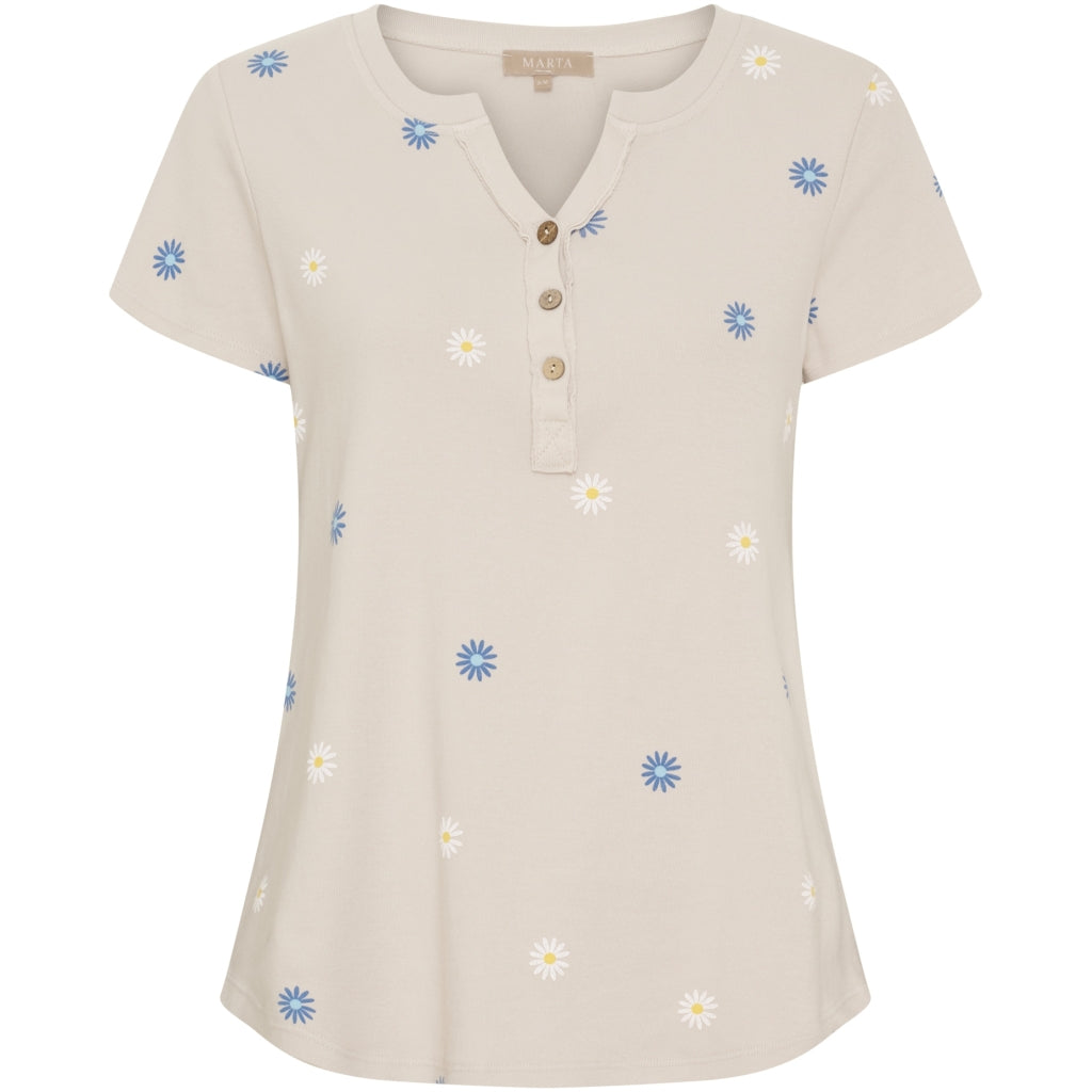 Dame T Shirt Mdccecilie 2553 D Beige fra Marta Du Chateau