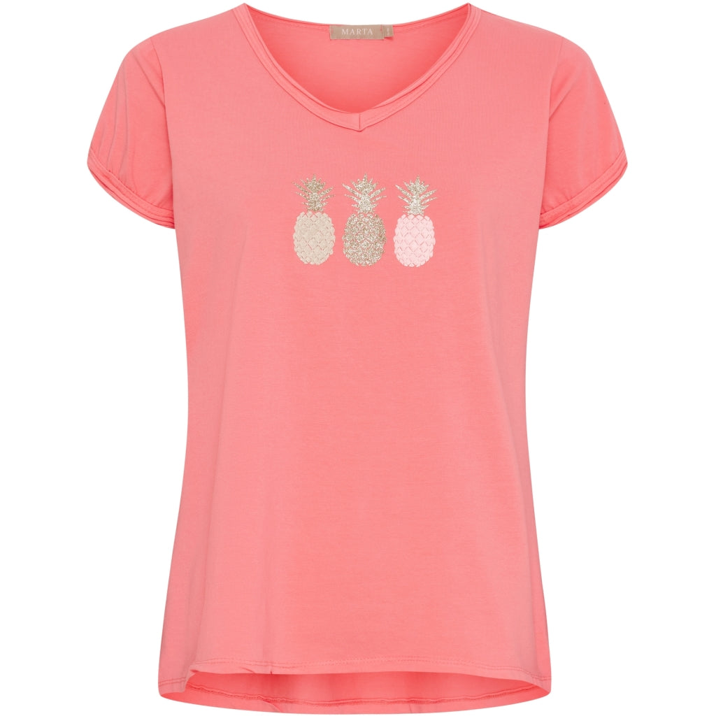 Dame T Shirt Mdcgemma 22031 Corallo fra Marta Du Chateau