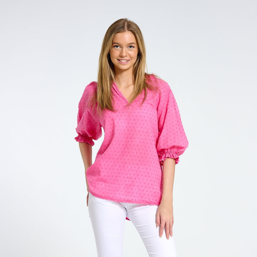 Dame Bluse 1471   Fuxia fra Marta Du Chateau