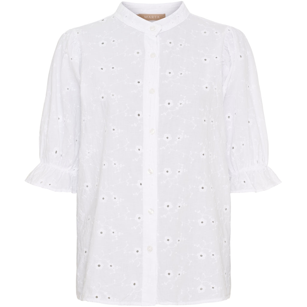 Dame Bluse Mdchailey 6986   White fra Marta Du Chateau