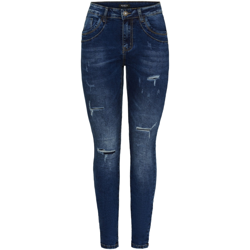 Dame Jeans Mdcazmina Mdc178 26165 Dark Blue Denim fra Marta Du Chateau