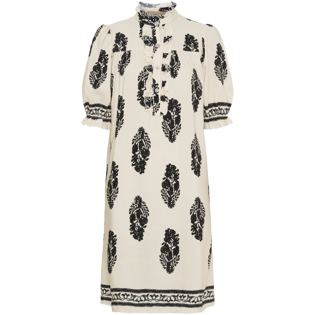 Dame Kjole Mdcnaomi 259077 1   Beige Black fra Marta Du Chateau