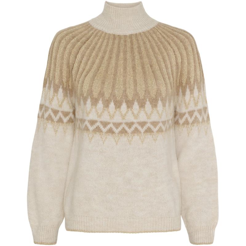 Dame Strik Mdcgaelle 3307   Beige fra Marta Du Chateau