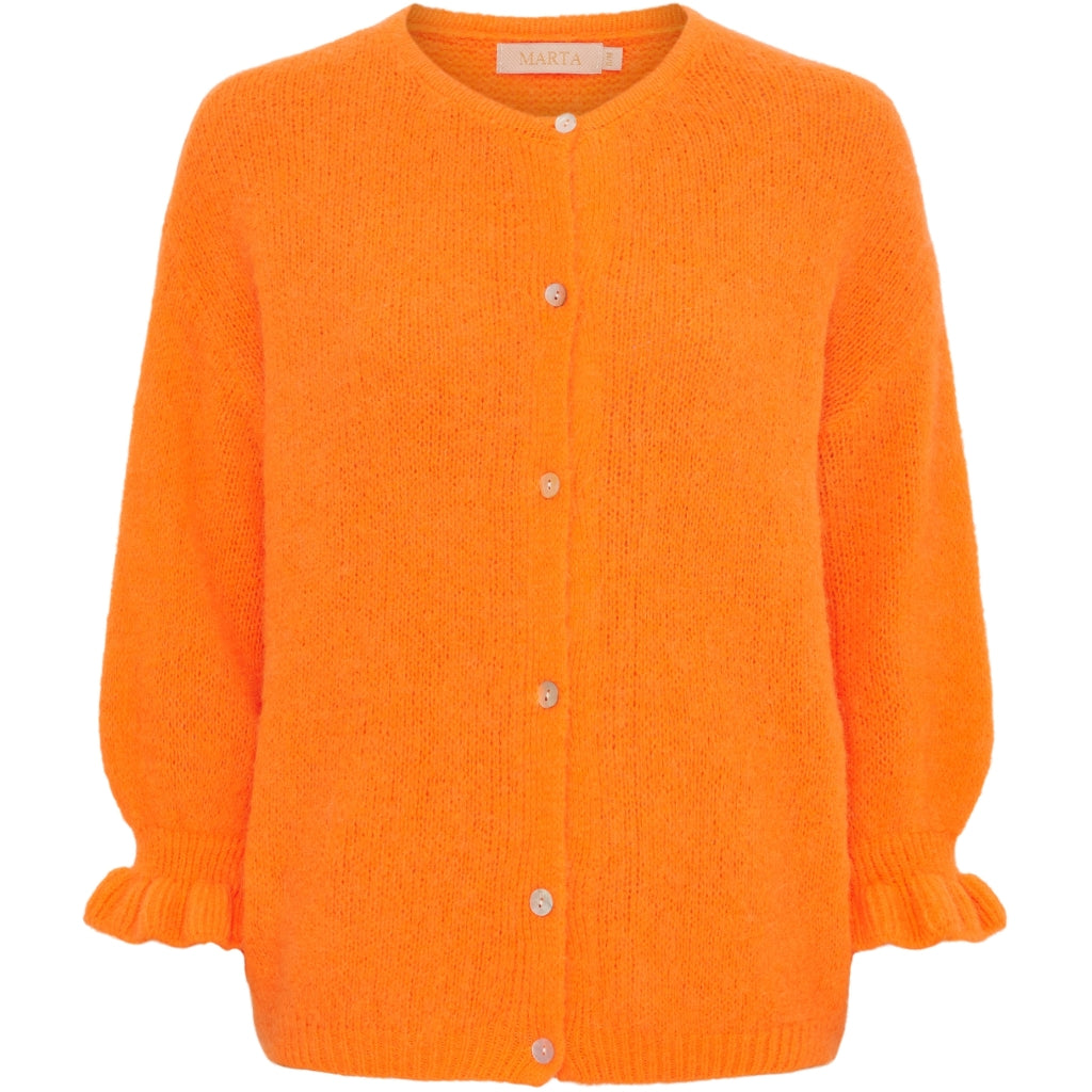 Dame Strik Mdcjuliana 2413   Orange Fluo fra Marta Du Chateau