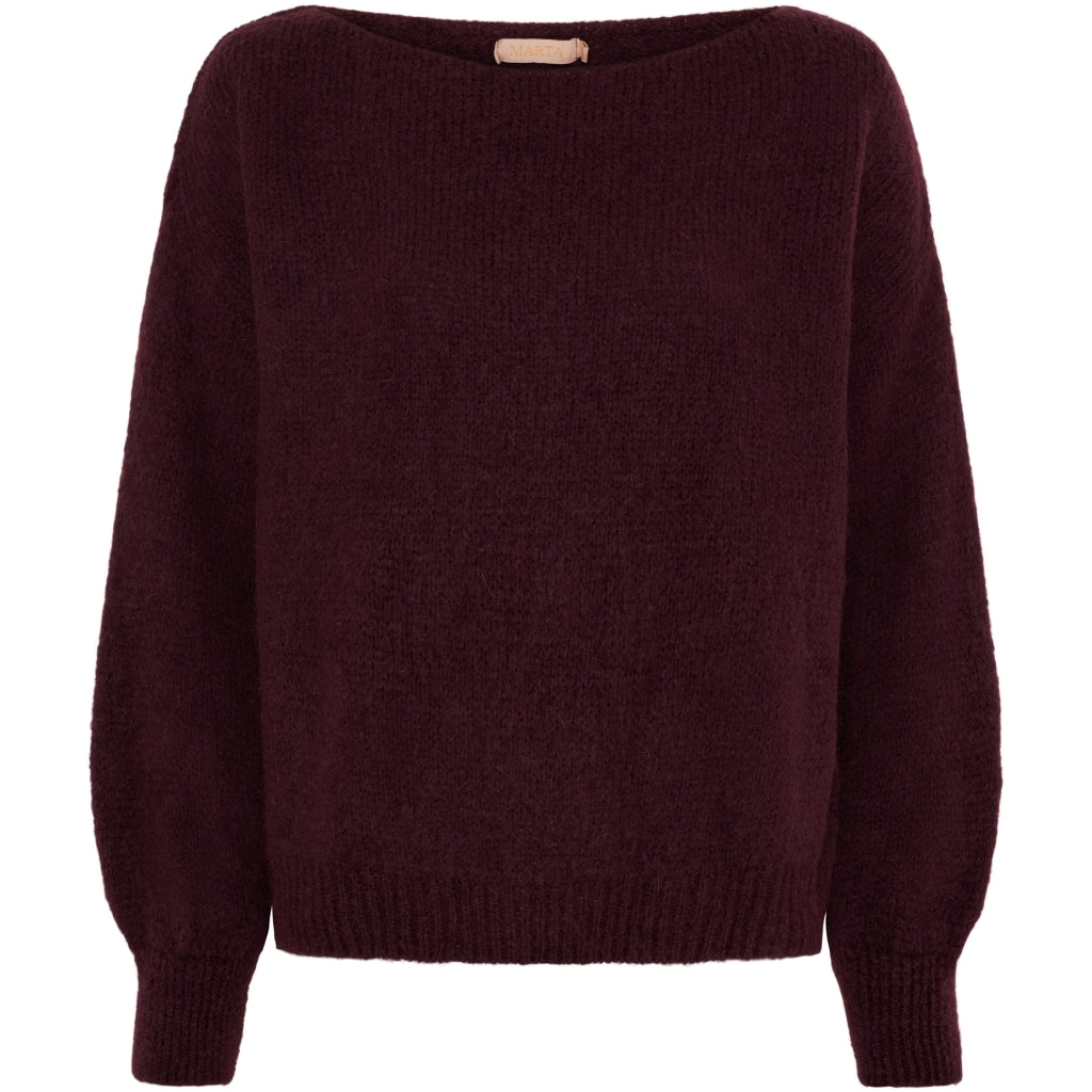 Dame Strik Mdcrosa 5102 Melanzana fra Marta Du Chateau