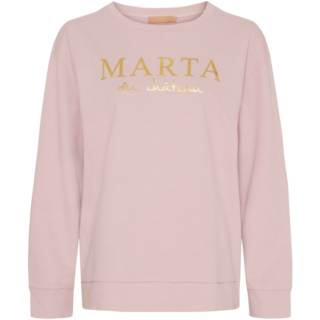 Dame Sweatshirt Mdcannemette J 639   Old Rose fra Marta Du Chateau