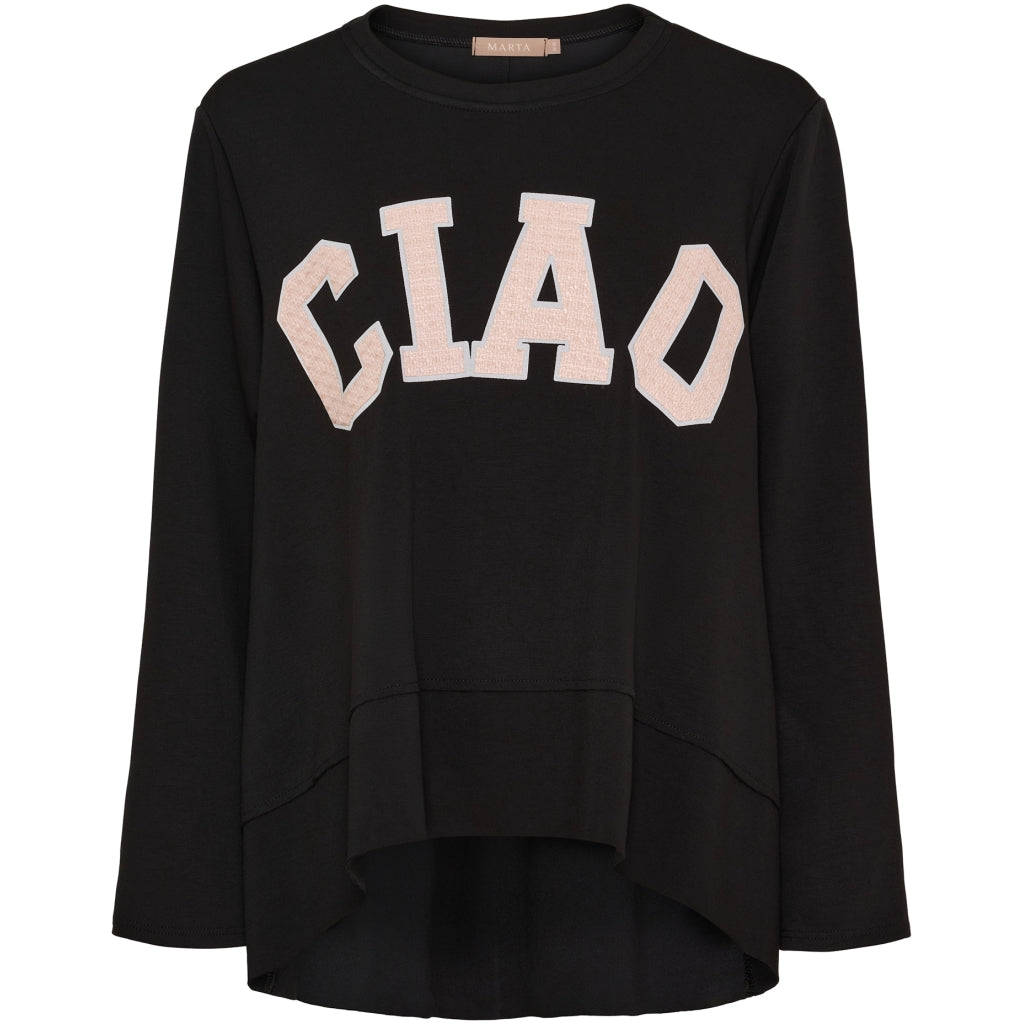 Dame Sweatshirt Mdccharline 85783   Black fra Marta Du Chateau