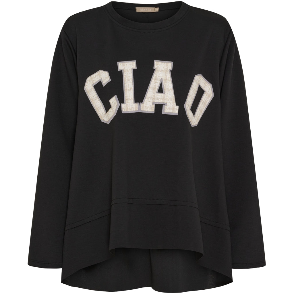 Dame Sweatshirt Mdccharline 85783   Black  fra Marta Du Chateau