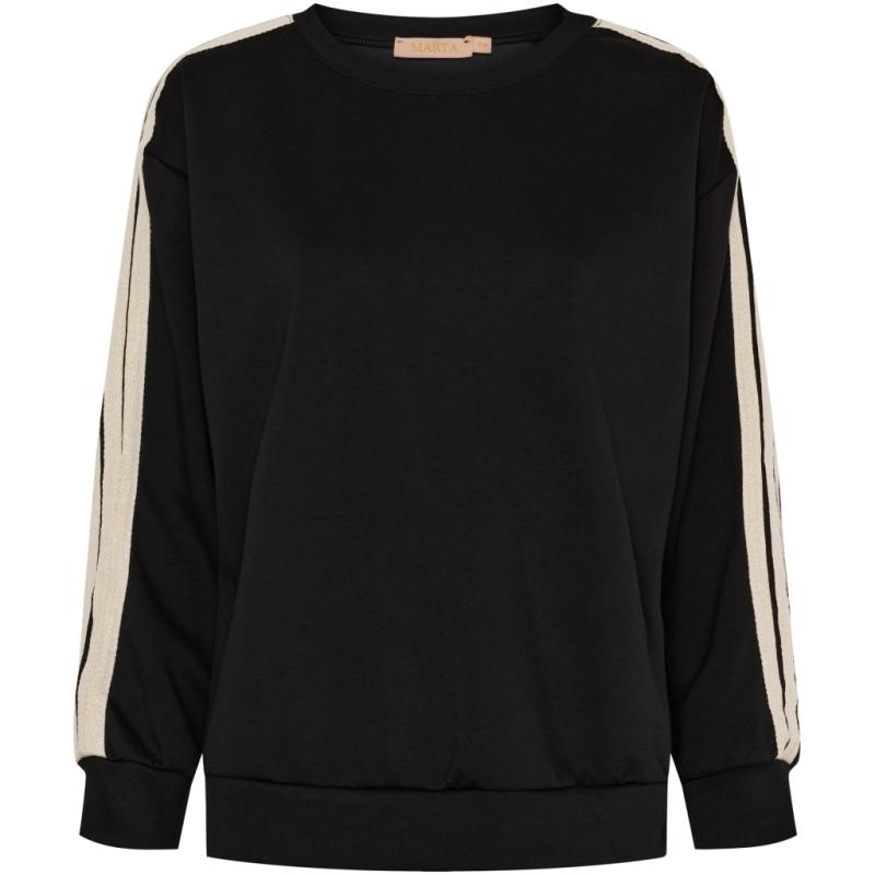 Dame Sweatshirt Mdcmonique 69406 Black fra Marta Du Chateau