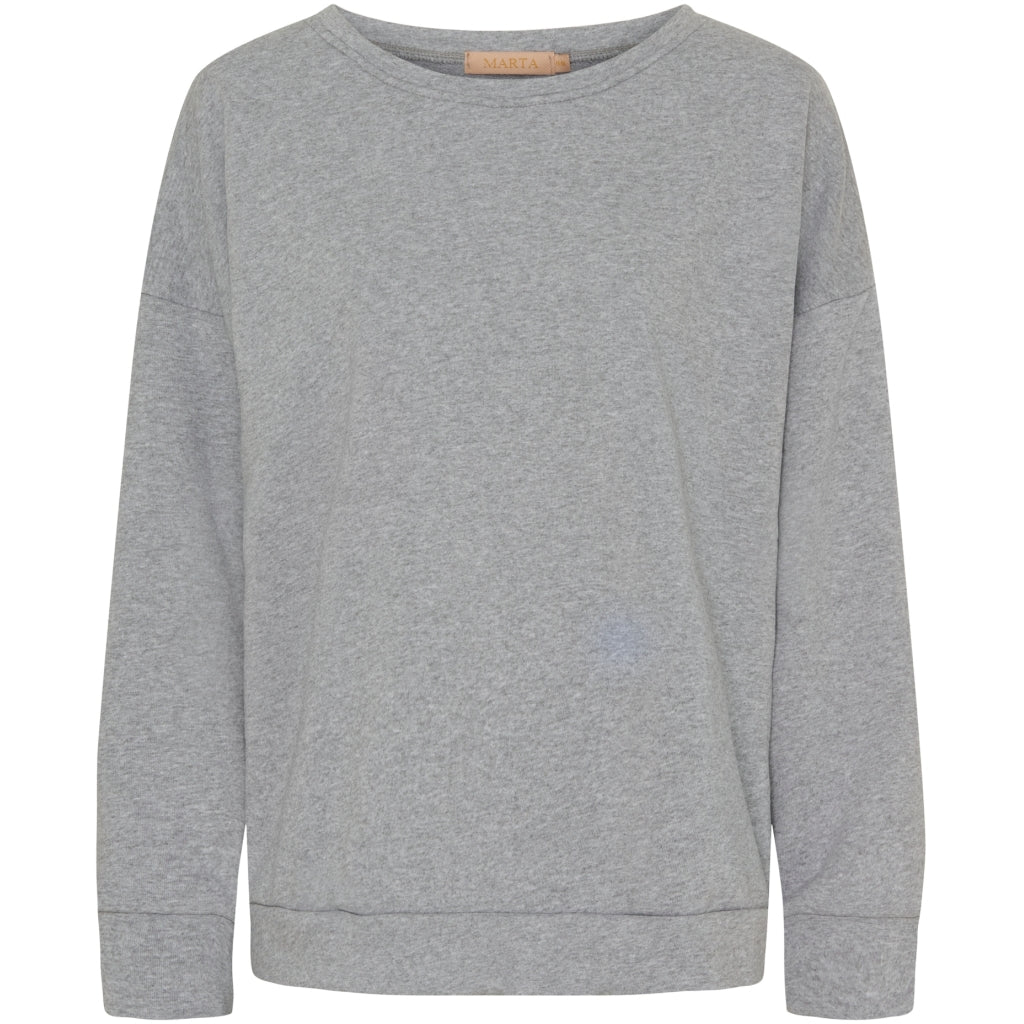 Dame Sweatshirt Mdcnathalie 69371 Light Grey fra Marta Du Chateau