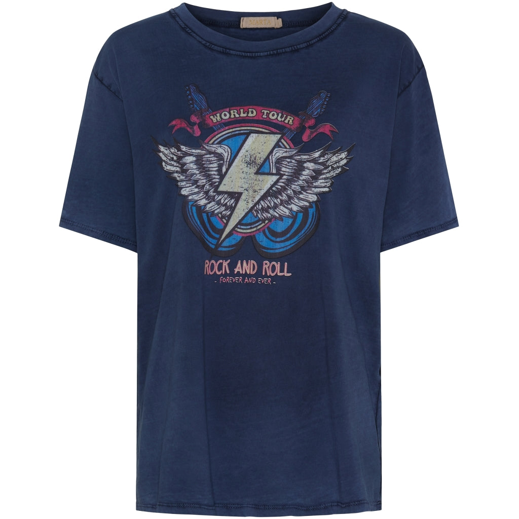 Dame Tee Mdcinge .0532 Blue Scuro fra Marta Du Chateau