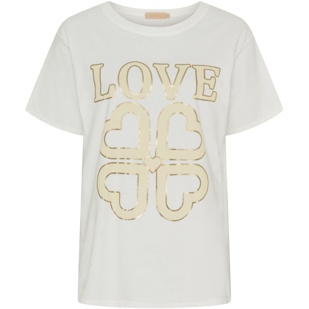 Dame Tee Mdcinge .0532   Offwhite Love fra Marta Du Chateau