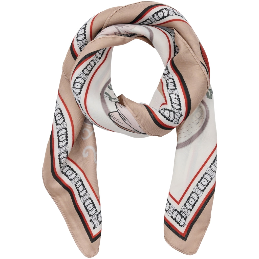 Dame Tørklæde Mdceliane Fa Scarf Brown1480 fra Marta Du Chateau