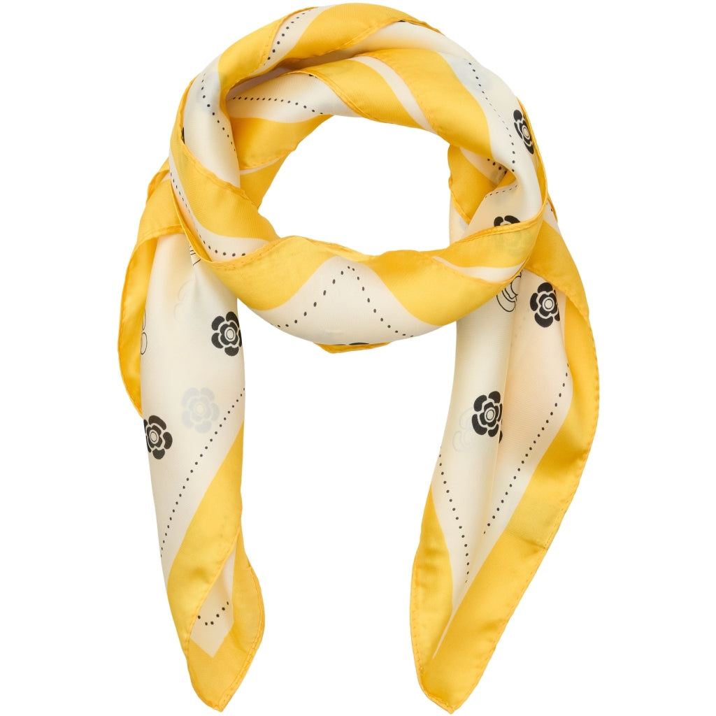 Dame Tørklæde Mdceliane Fa Scarf   Yellow1473 fra Marta Du Chateau