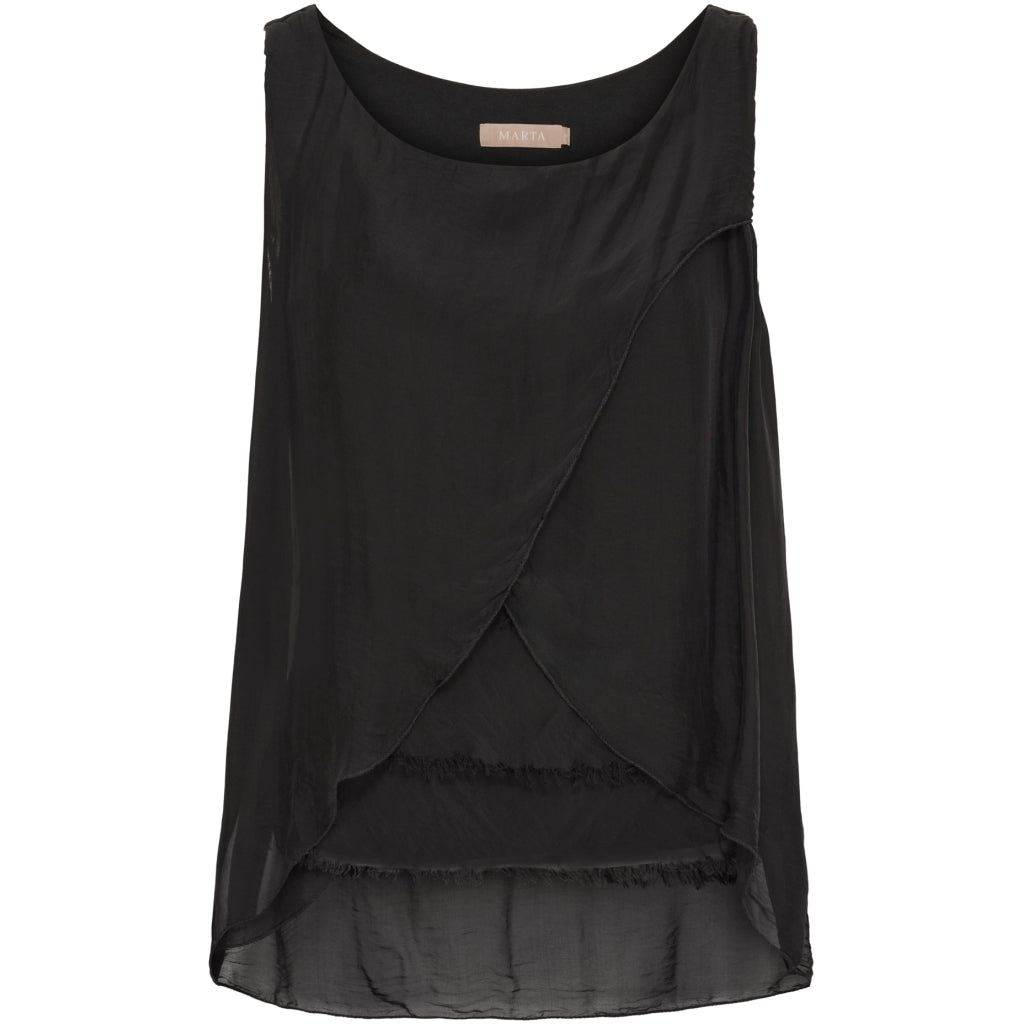Dame Top Mdclaila 9119   Black fra Marta Du Chateau
