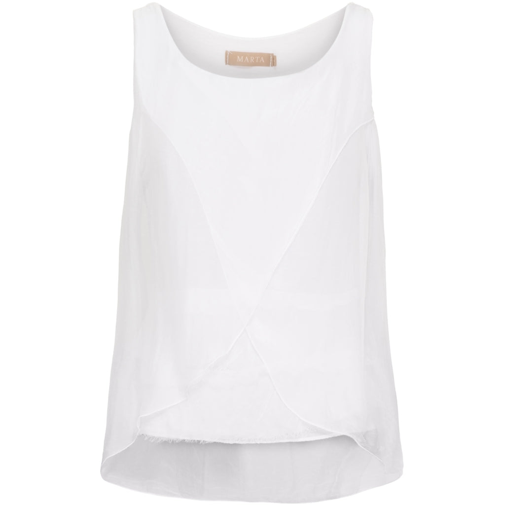 Dame Top Mdclaila 9119   White fra Marta Du Chateau