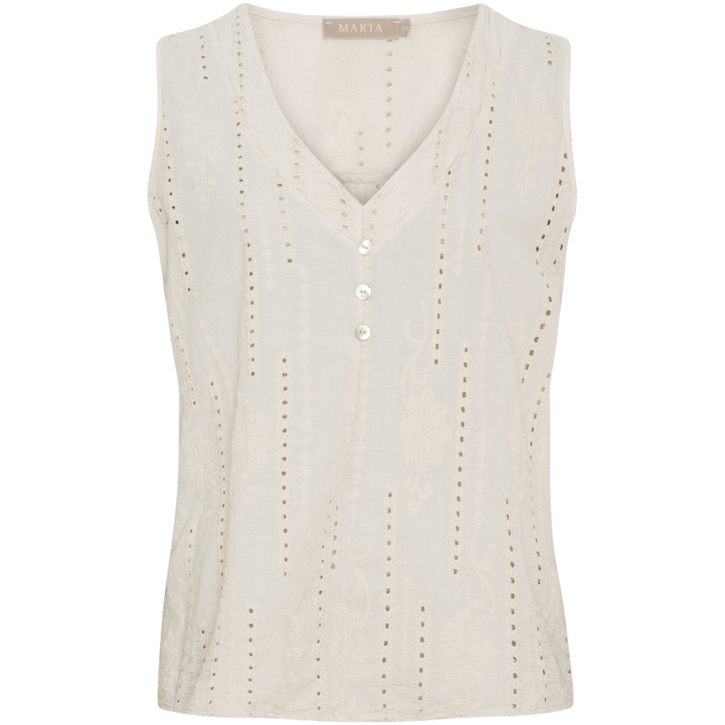 Dame Top Mdcperla 6261   Beige fra Marta Du Chateau